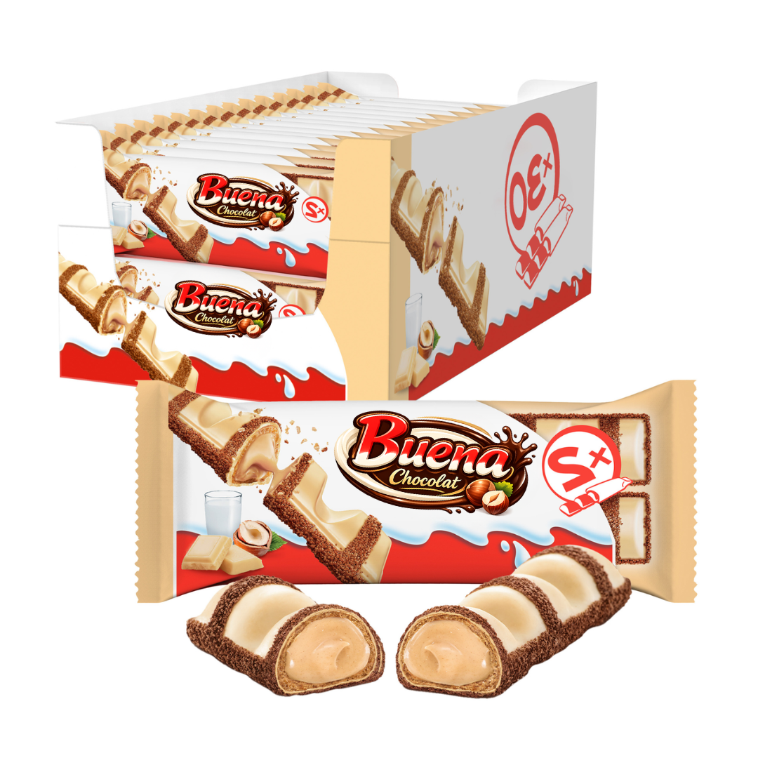 Boîte de 30 barres choco-noisette